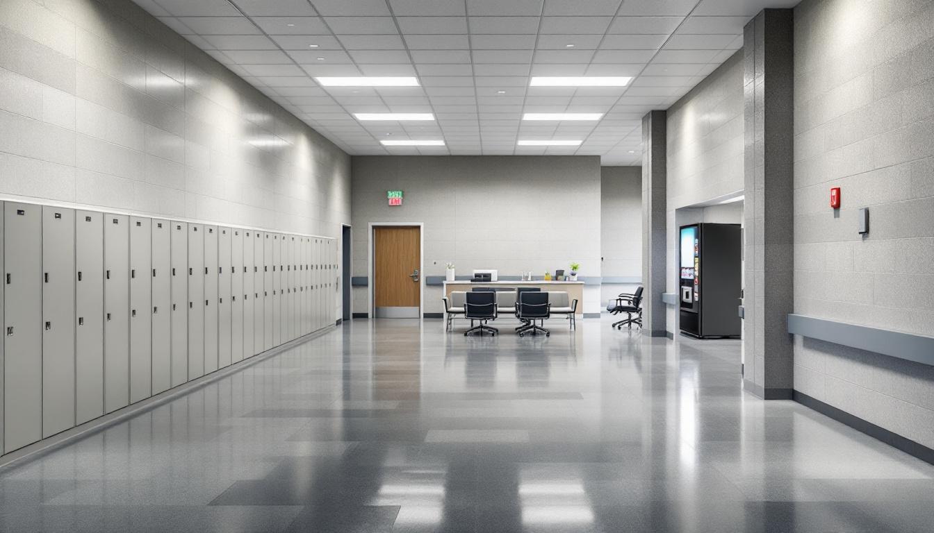 Visitation facilities and waiting area at Tensas Parish Detention Center