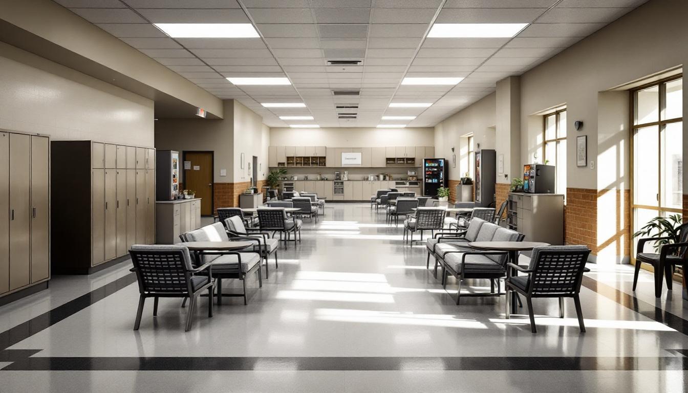 Visitation facilities and waiting area at East Baton Rouge Parish Prison