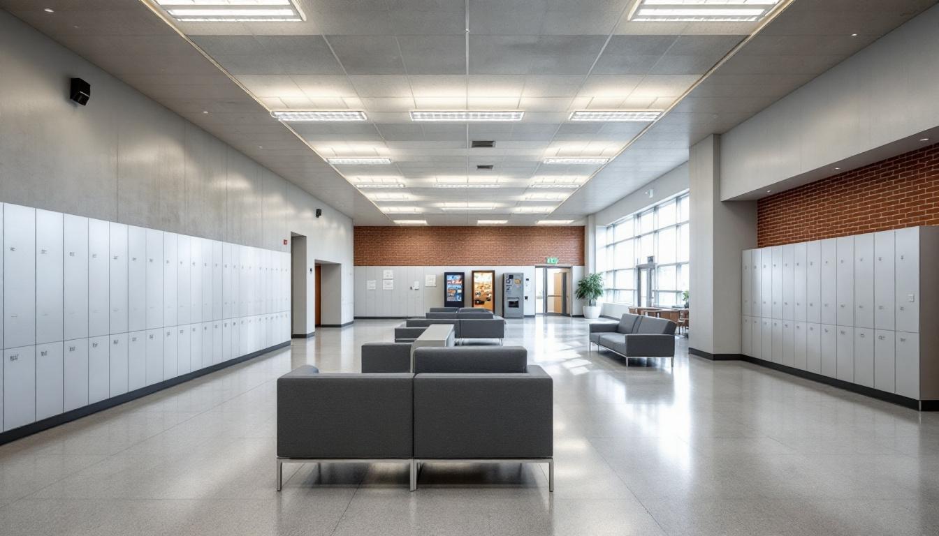 Visitation facilities and waiting area at Rapides Parish Detention Center