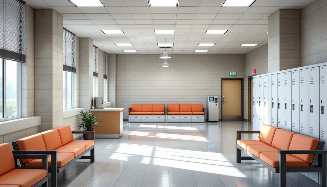 Visitation facilities and waiting area at Allen Parish Sheriff's Office