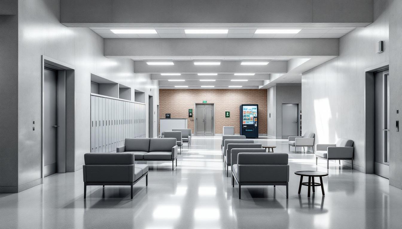 Visitation facilities and waiting area at Avoyelles Women's Correction