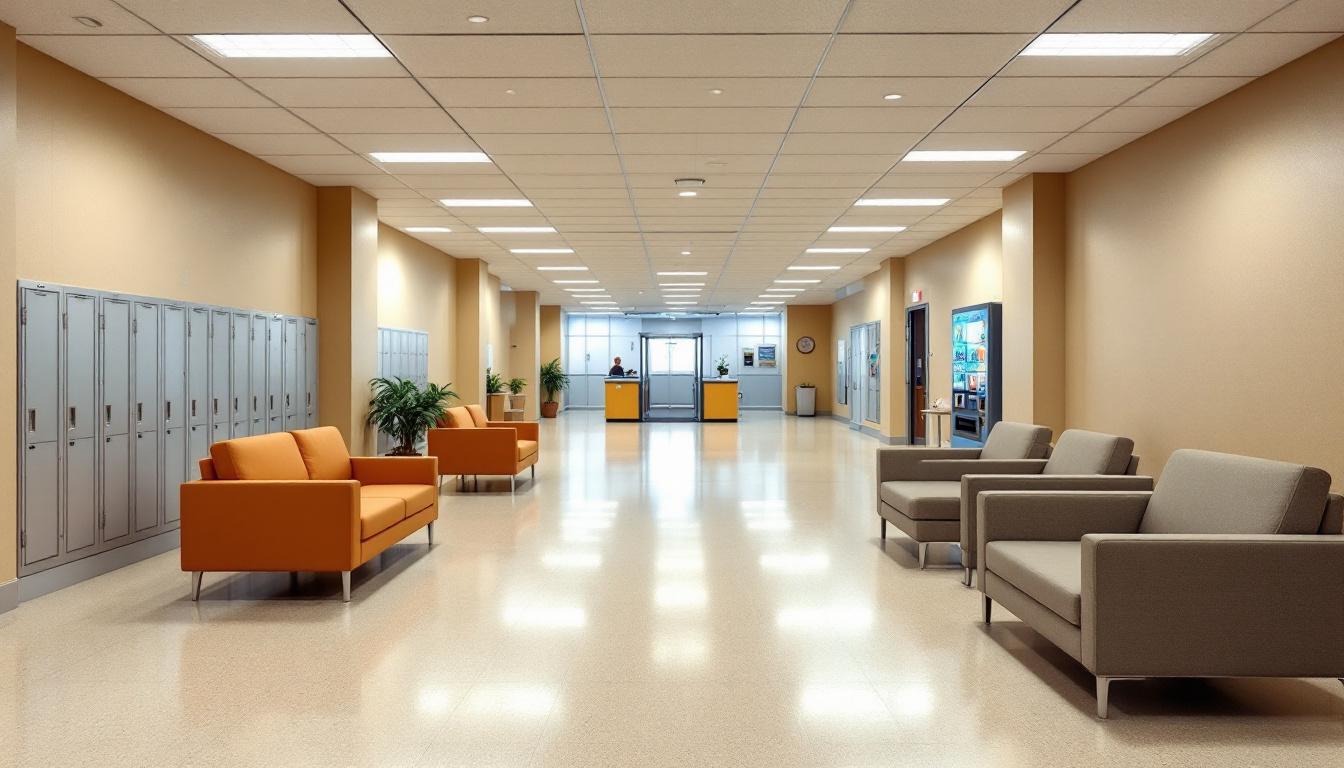 Visitation area at Assumption Parish Jail