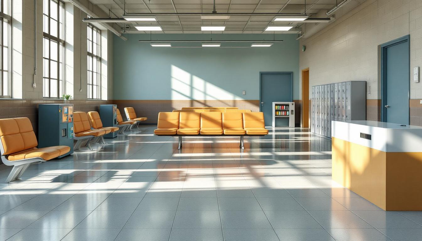 Visitation facilities and waiting area at St Martin Parish Corrections