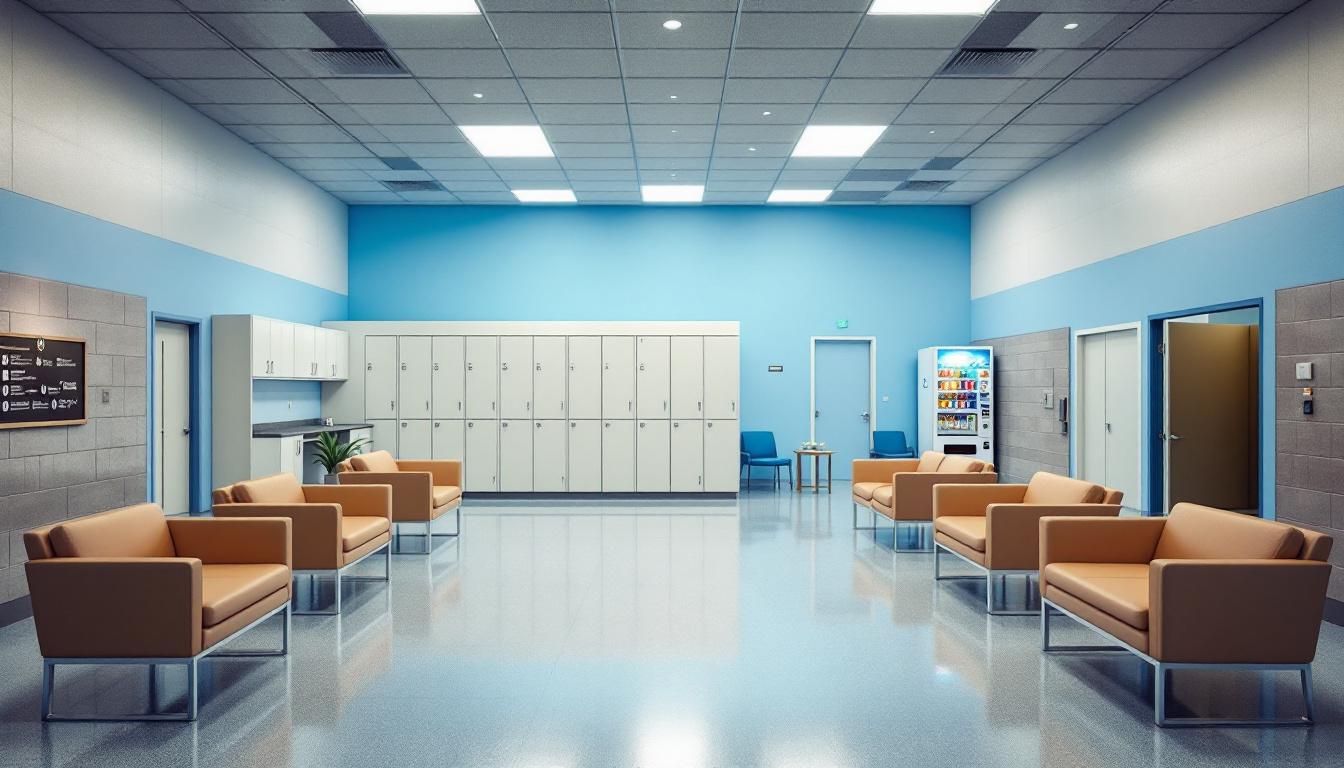 Visitation area at Women's Prison
