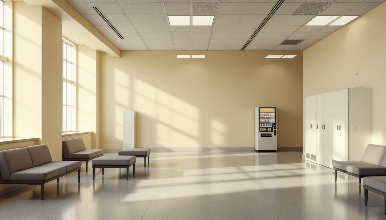 Visitation facilities and waiting area at FCI Berlin