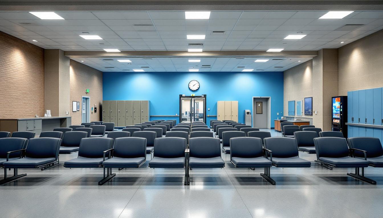 Visitation area at Rockingham County Jail