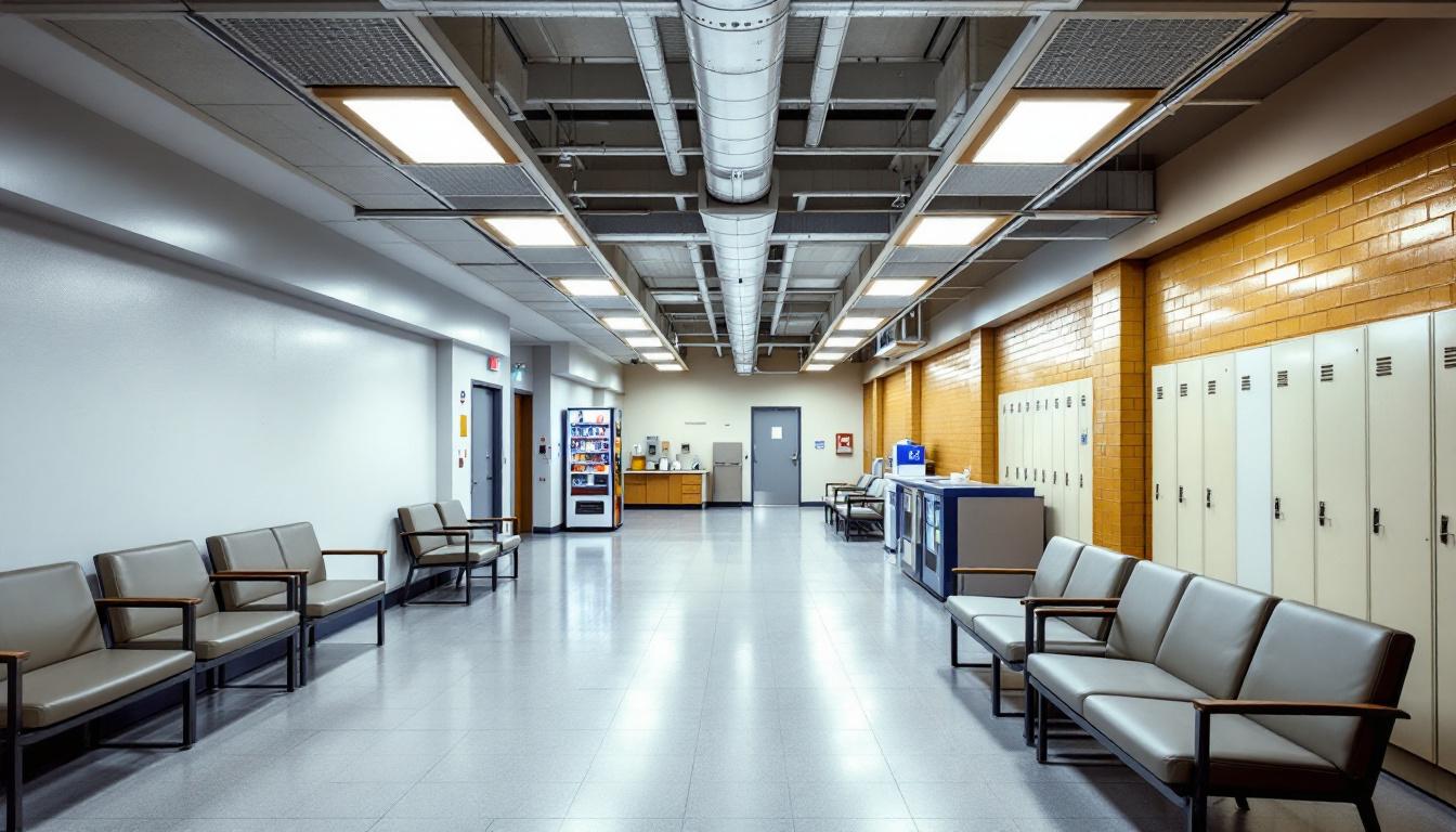 Visitation facilities and waiting area at GRIMES UNIT Arkansas Department of Corrections