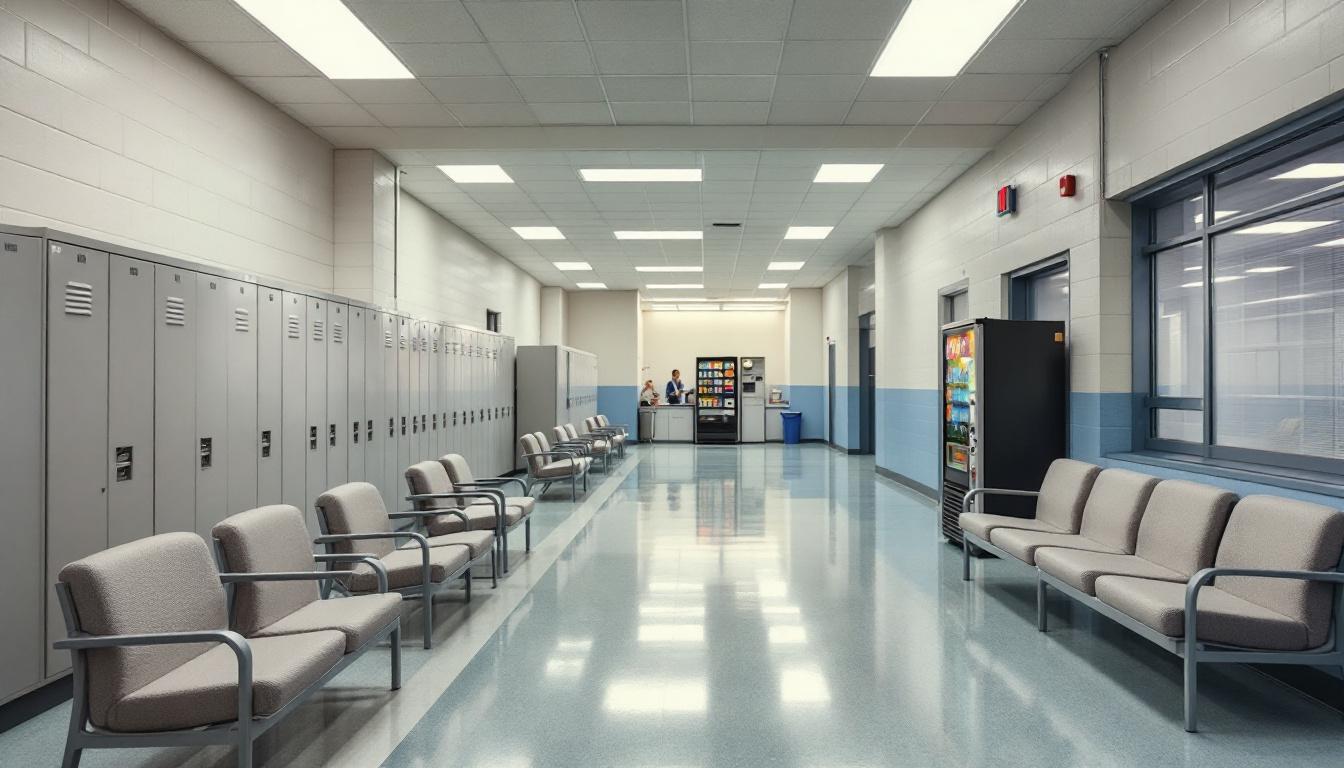 Visitation facilities and waiting area at Wrightsville Unit - Arkansas Department of Correction