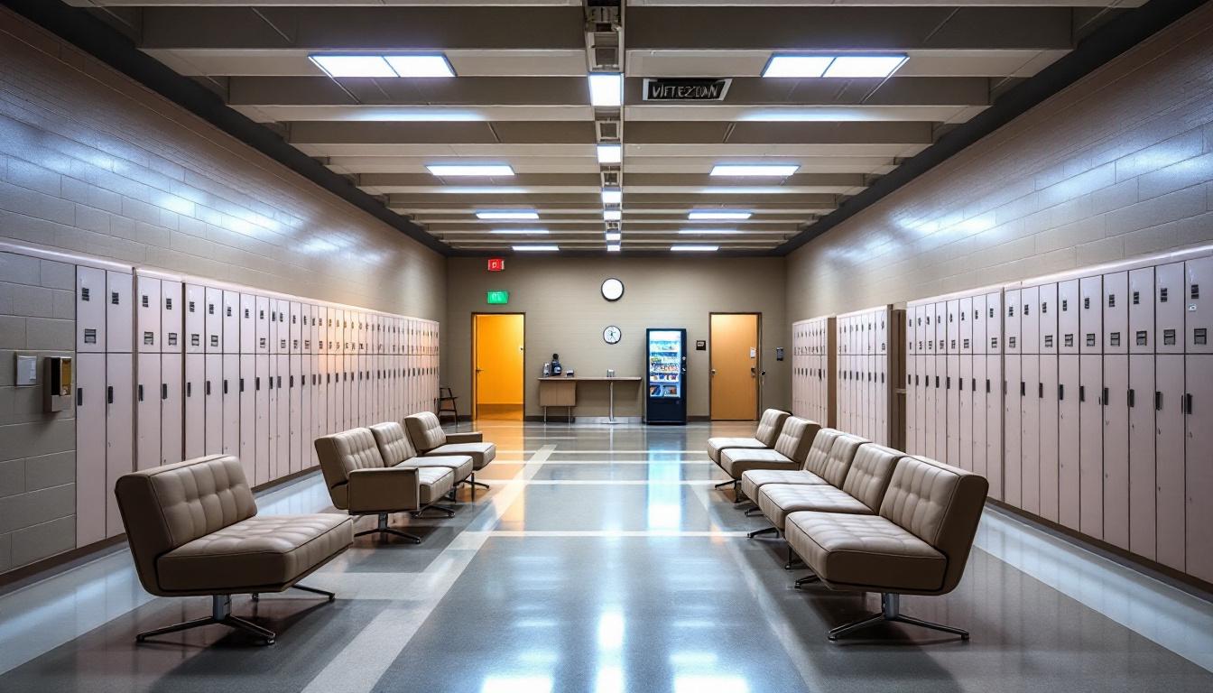 Visitation facilities and waiting area at Carroll County Detention Center