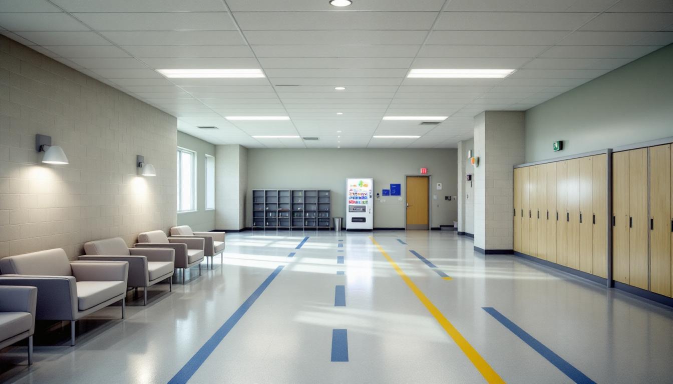 Visitation facilities and waiting area at Northeast Arkansas Community Corrections