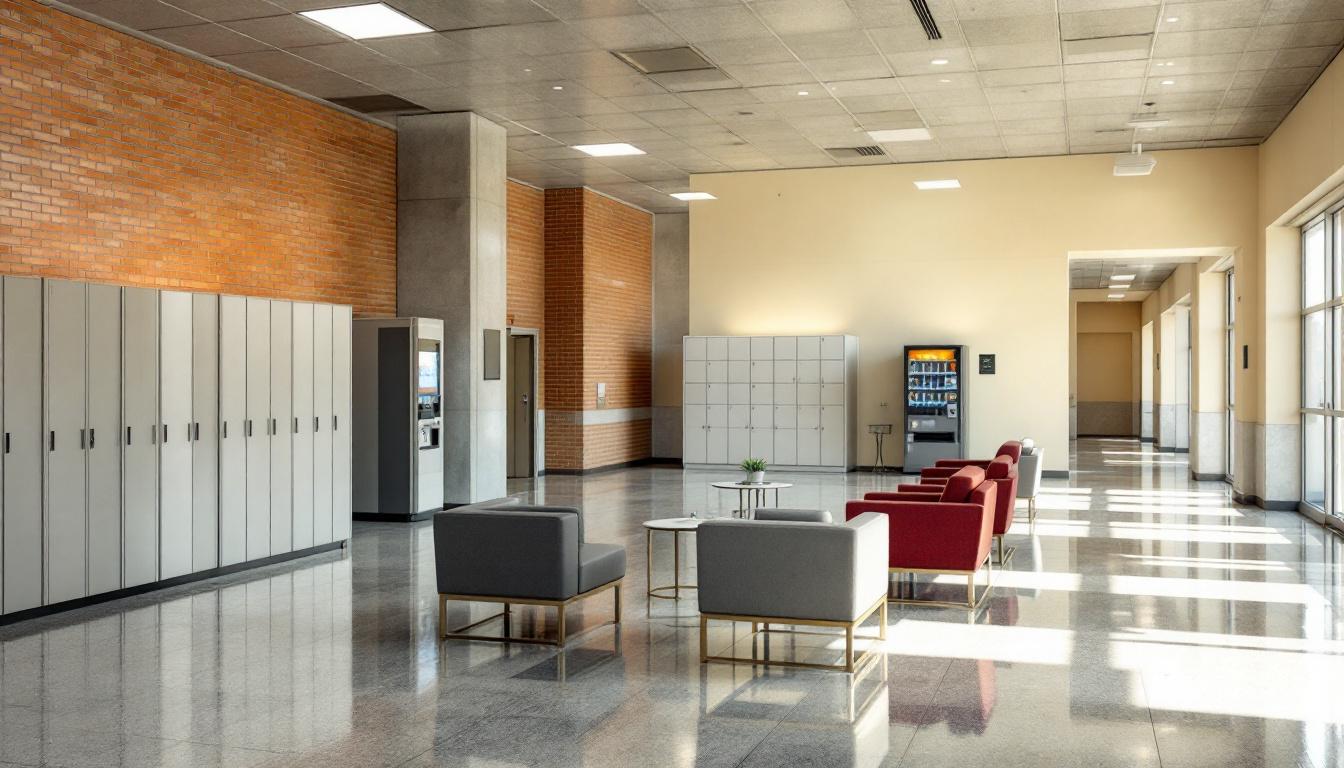 Visitation facilities and waiting area at GRIMES UNIT Arkansas Department of Corrections
