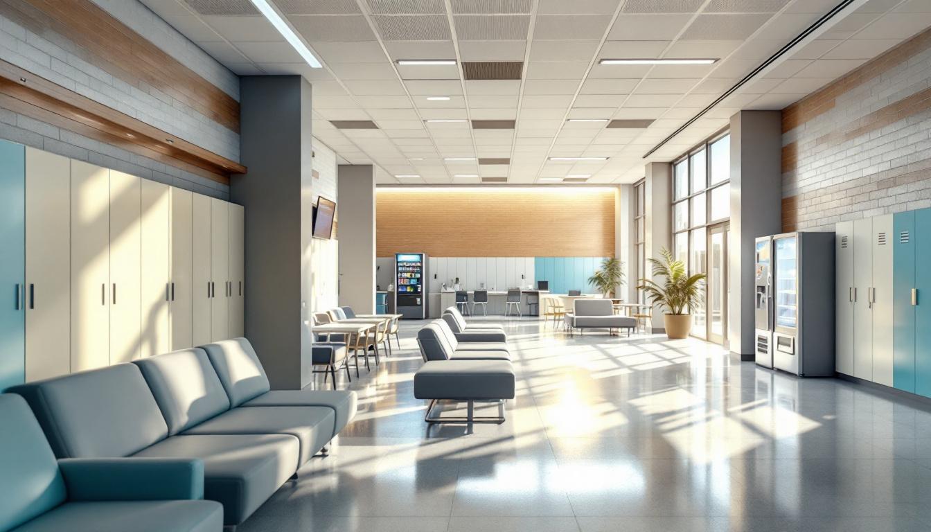 Visitation facilities and waiting area at Ouachita River Unit