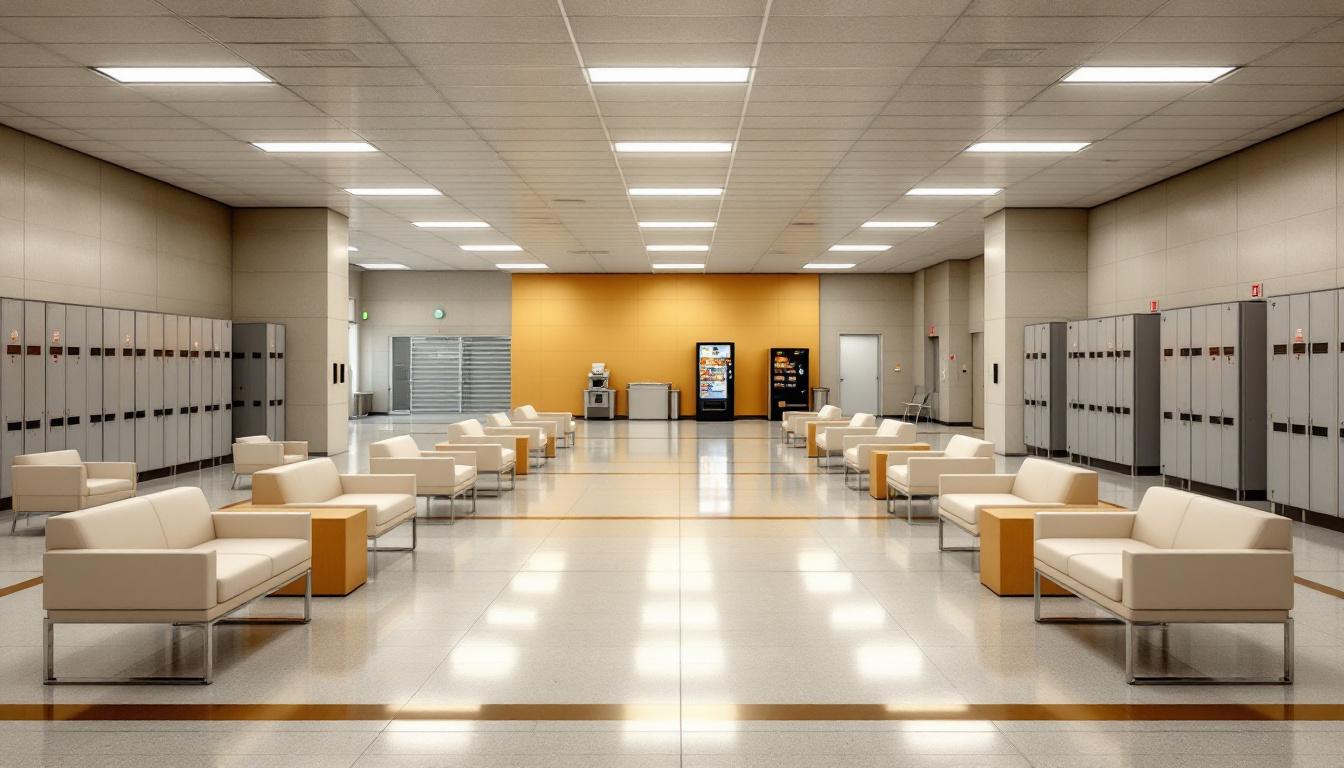 Visitation facilities and waiting area at Crittenden County Detention Center