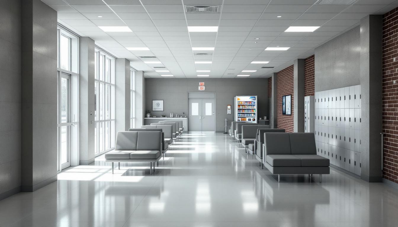 Visitation facilities and waiting area at Criminal Detentn Facilities Rvw Co