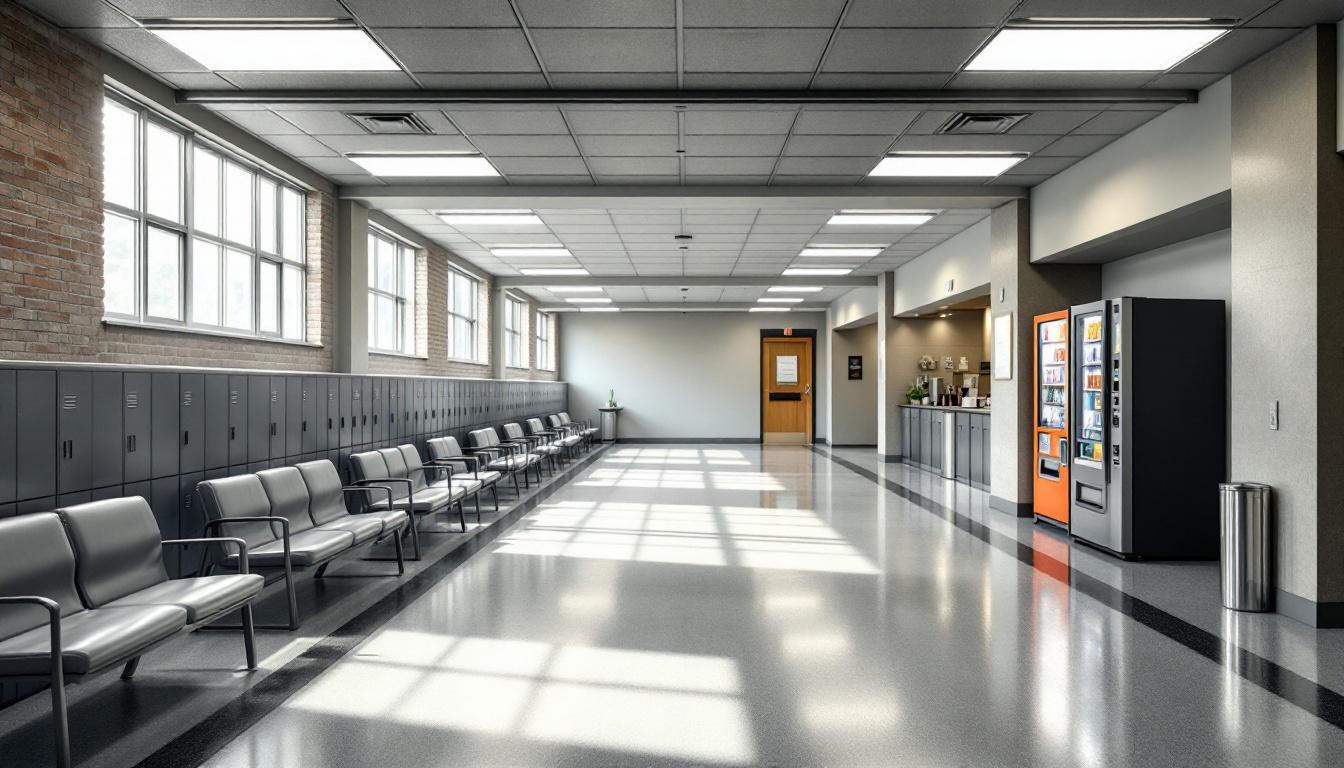 Visitation area at Randall L. Williams Correctional Facility