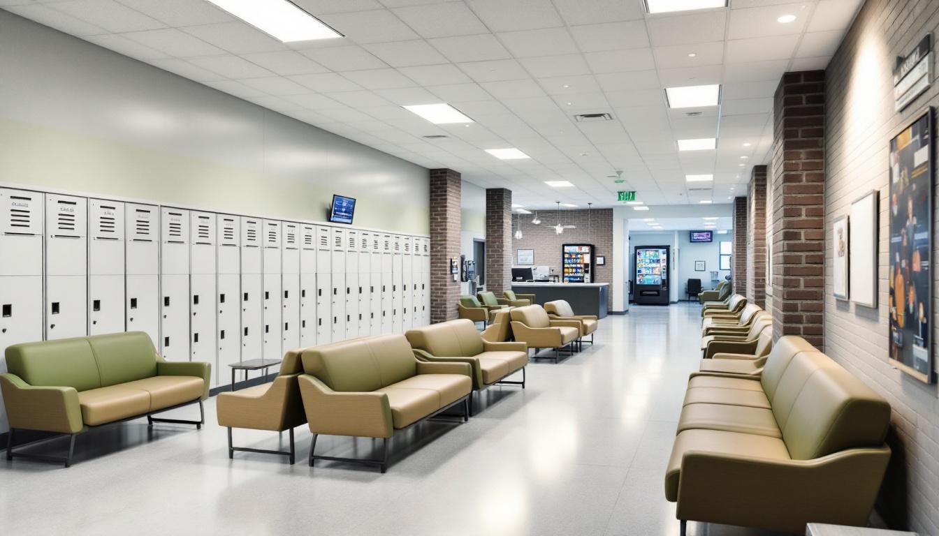 Visitation area at Sebastian County Detention Center