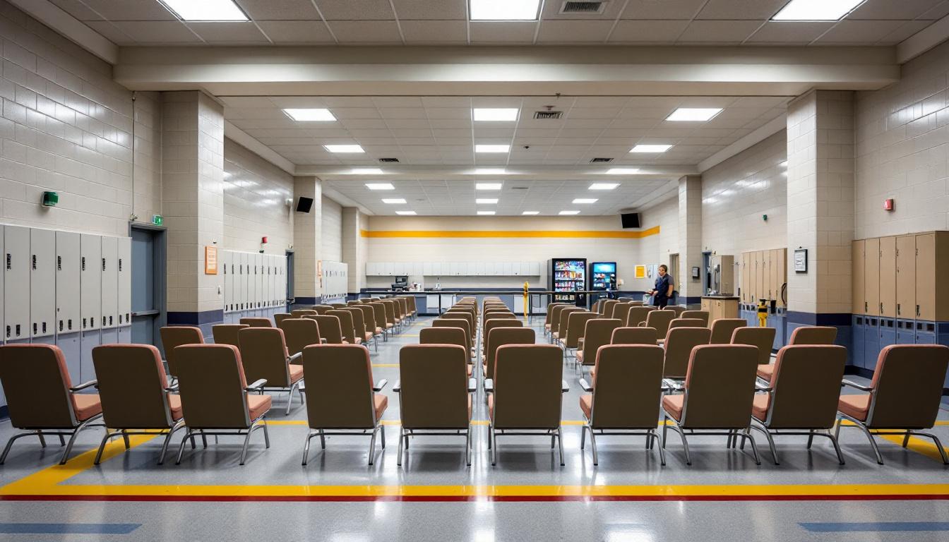 Visitation area at Sharp County Jail