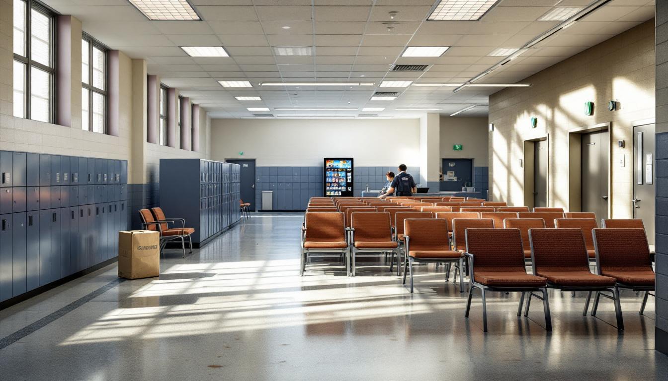 Visitation facilities and waiting area at Pike County Sheriff's Office