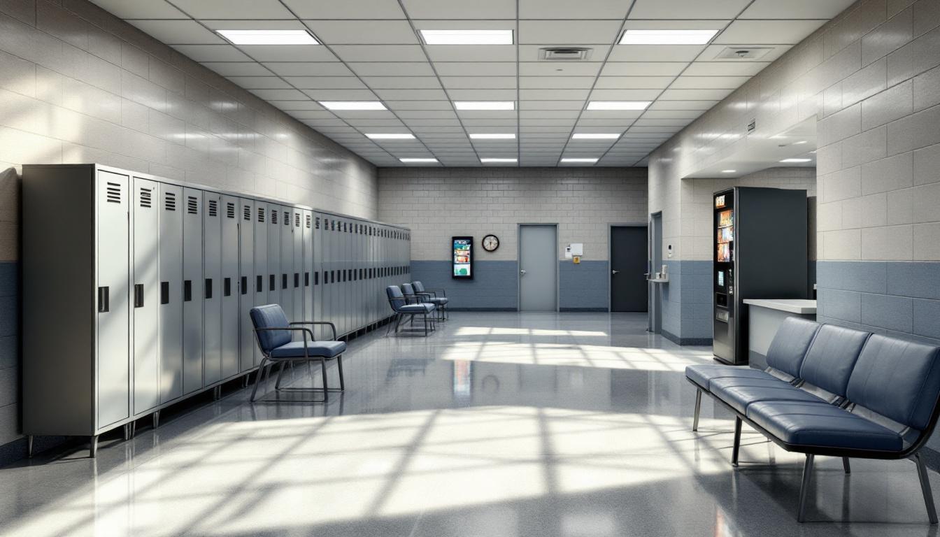 Visitation facilities and waiting area at Texarkana Regional Correction Center