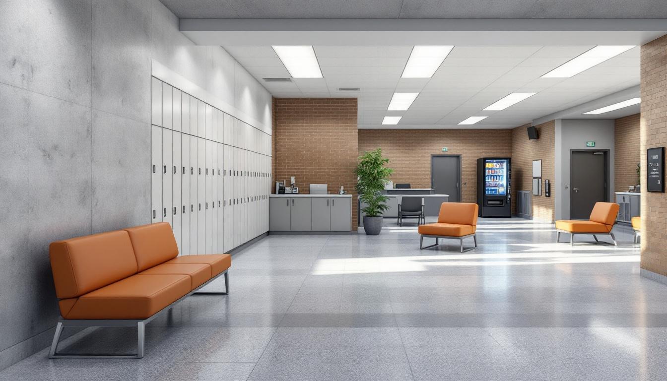 Visitation facilities and waiting area at Franklin County Detention Center