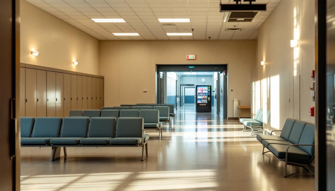 Visitation area at Hot Spring County Jail