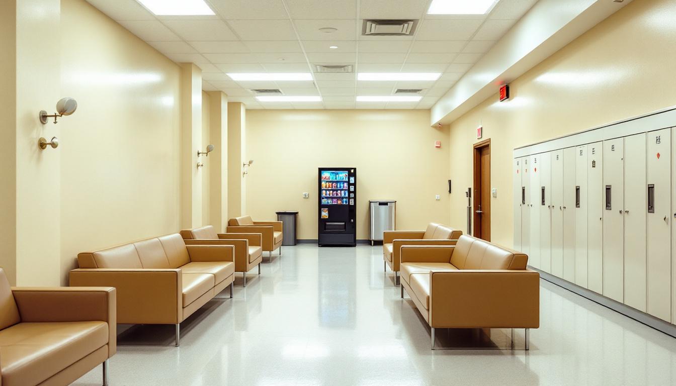 Visitation area at Yell County Sheriff Department