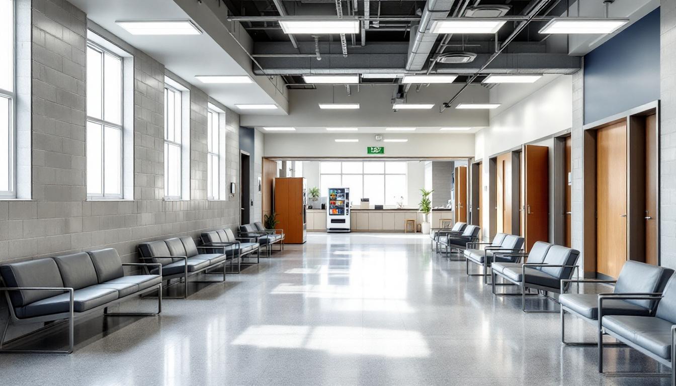 Visitation area at Washington State Department of Corrections