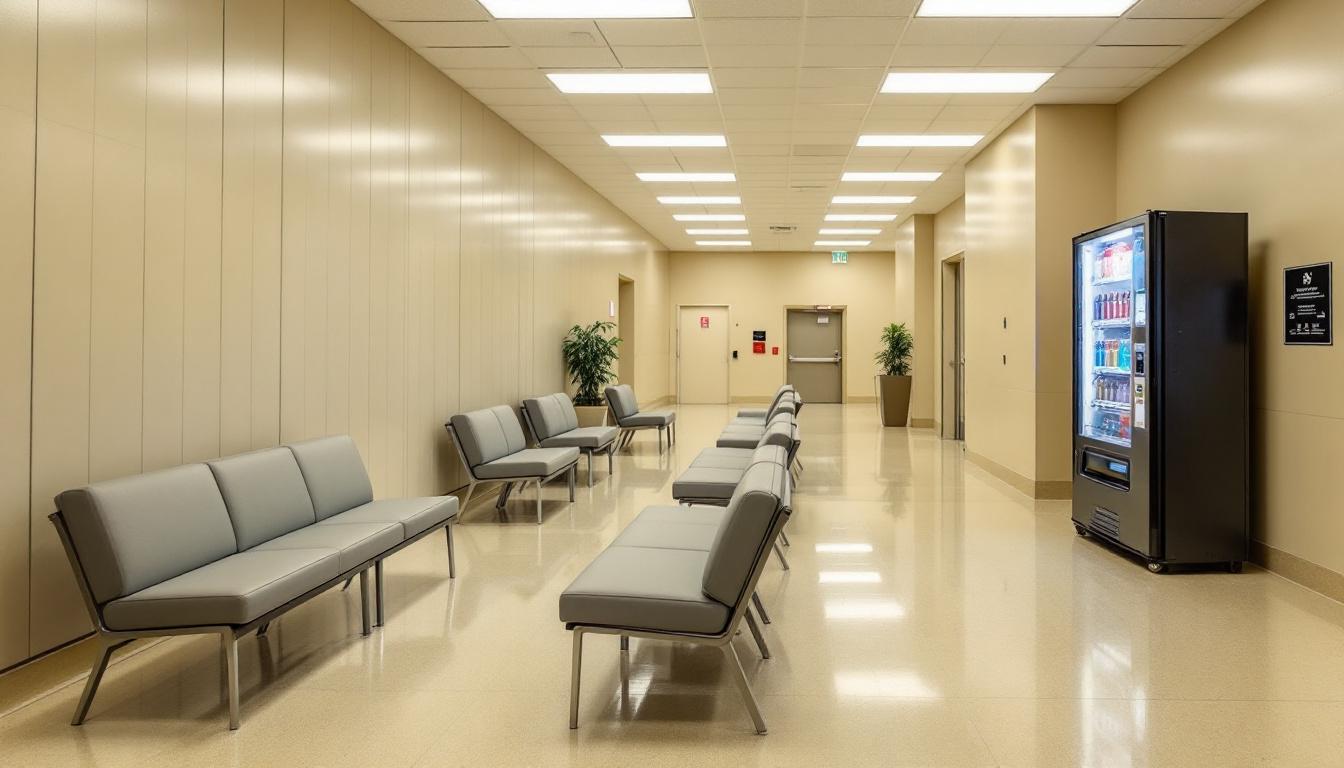 Visitation facilities and waiting area at Benton County Sheriff