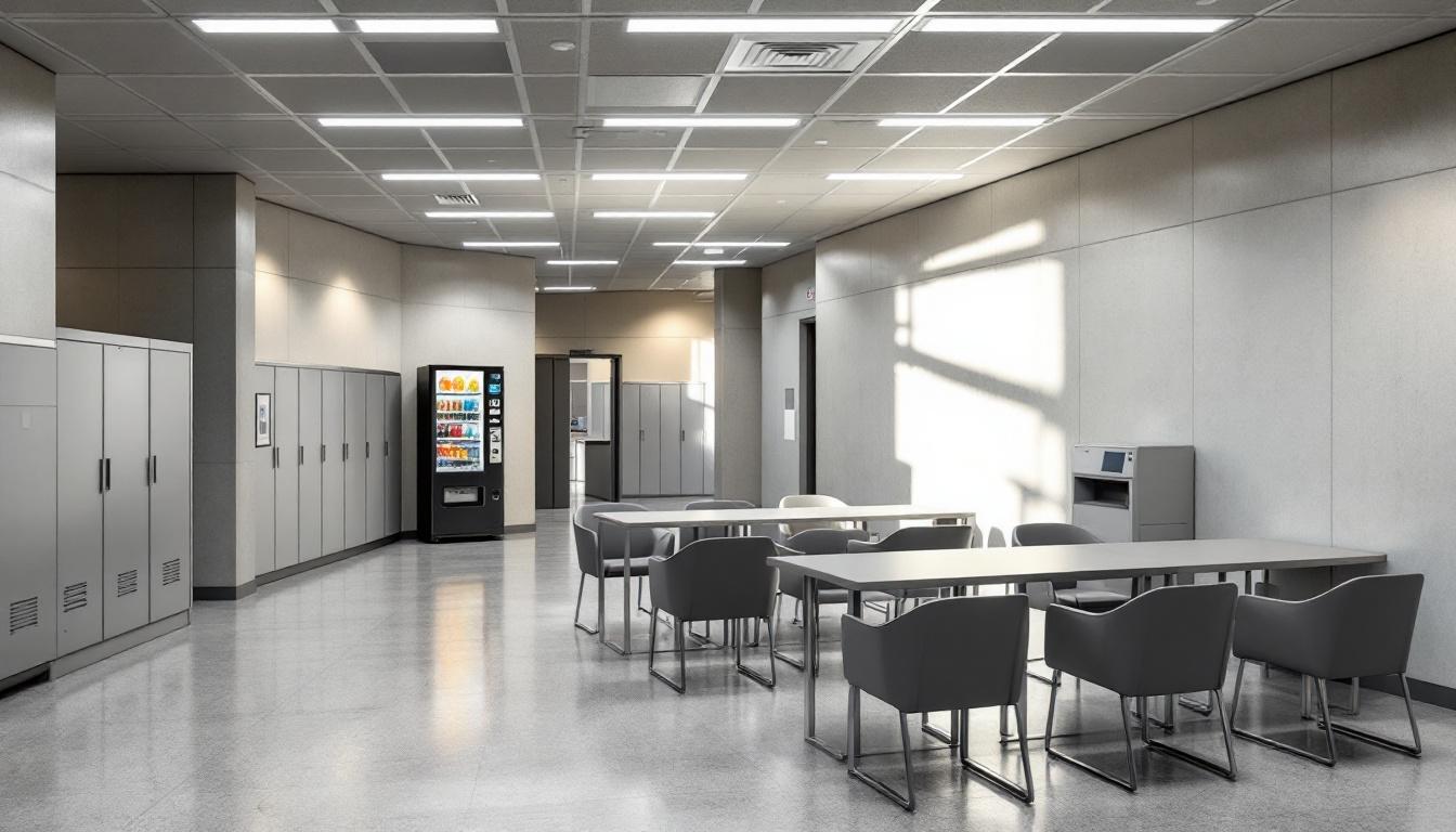 Visitation area at Airway Heights Corrections Center