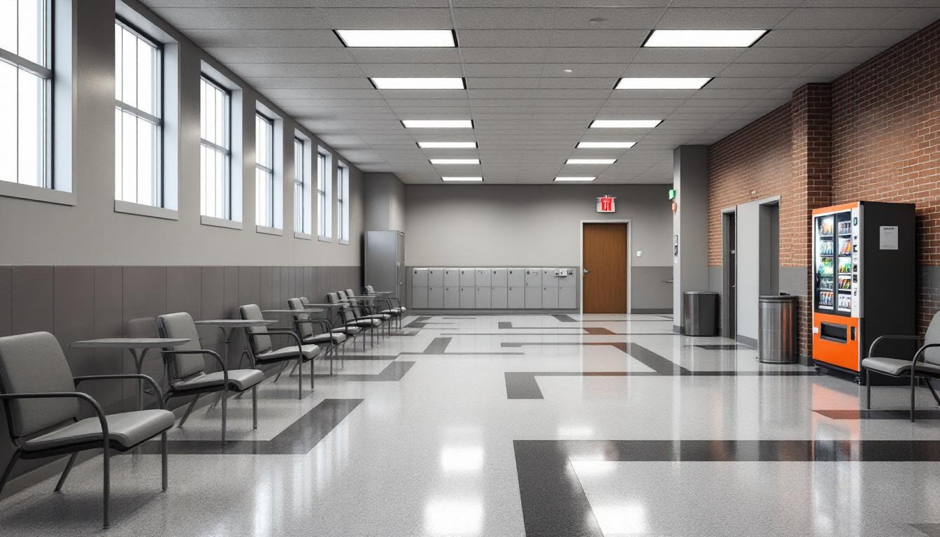 Visitation facilities and waiting area at Snohomish county jail
