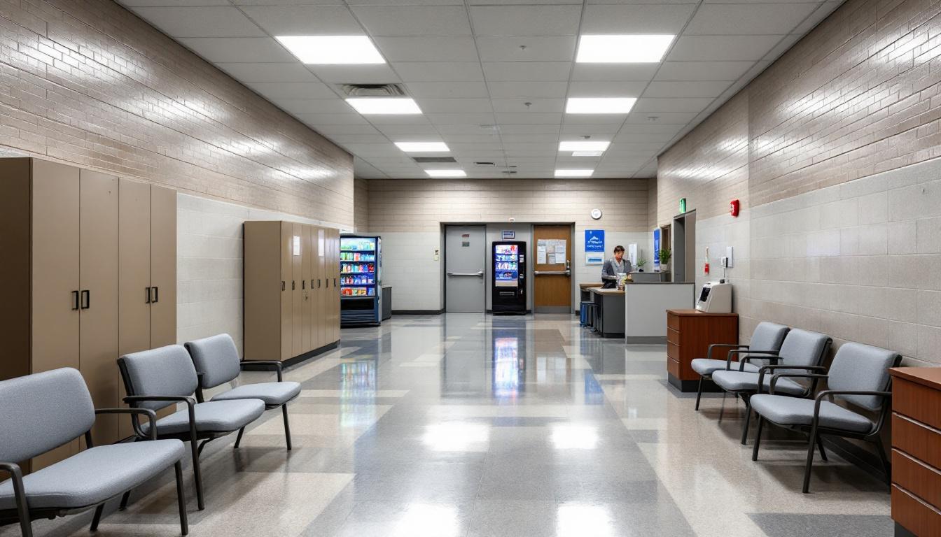 Visitation area at Score jail