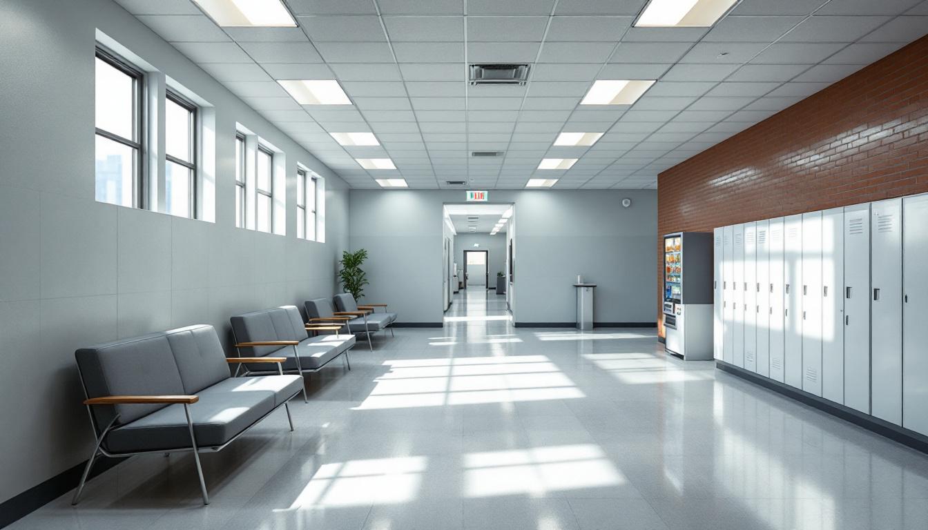 Visitation facilities and waiting area at Pierce County Corrections