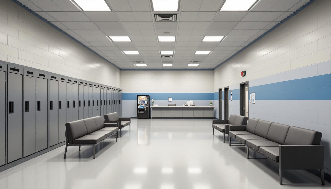 Visitation area at Cowlitz County Jail