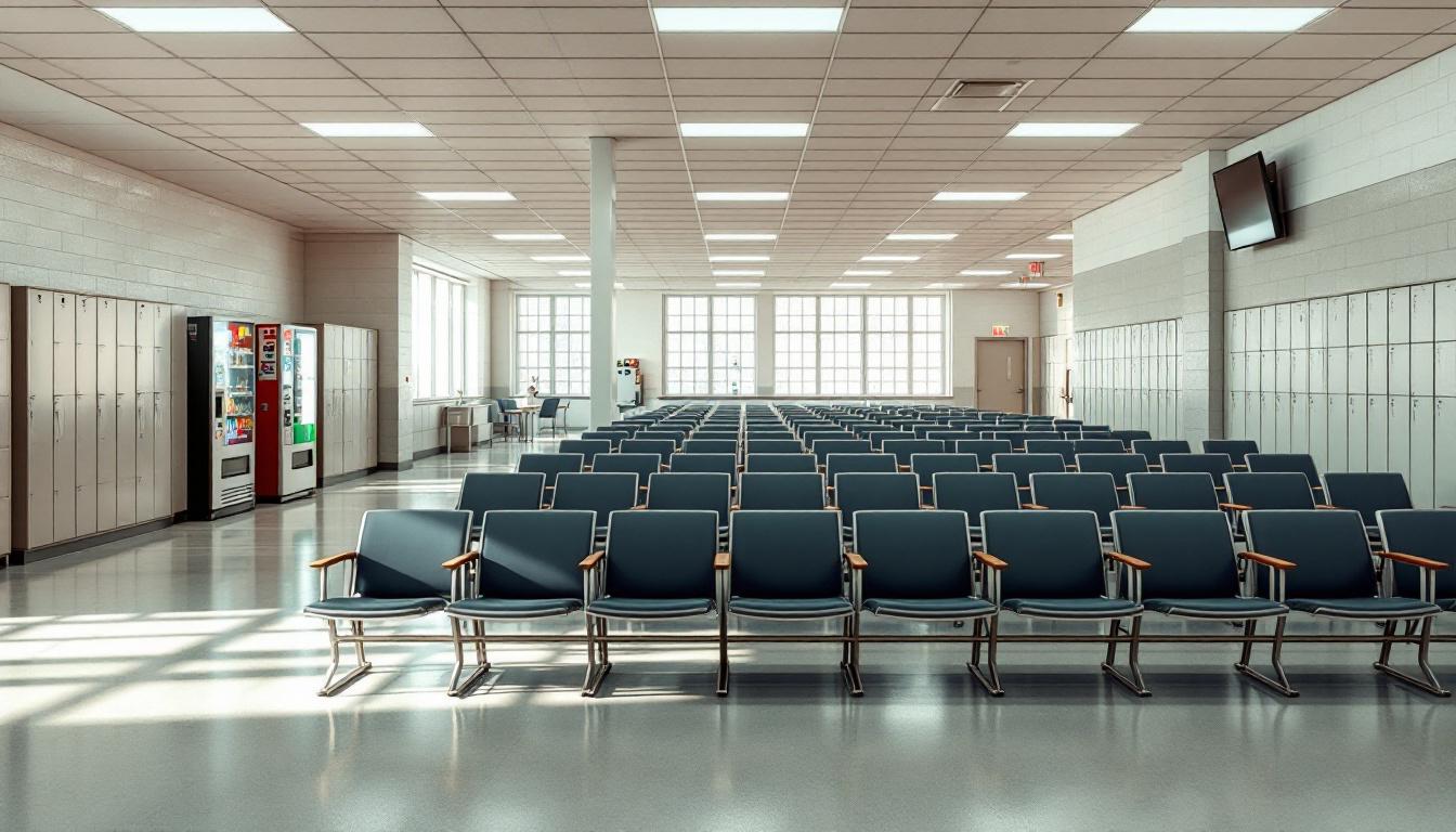 Visitation facilities and waiting area at Green Hill School