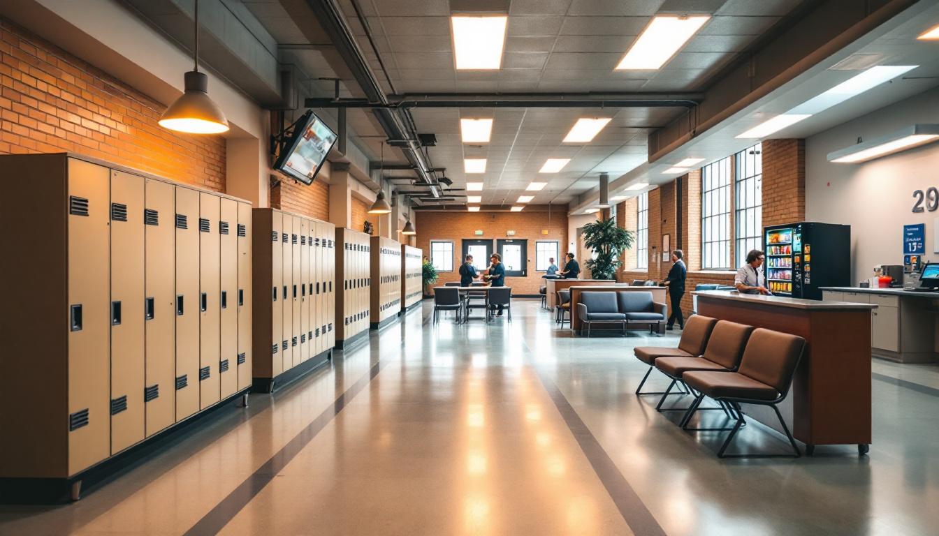 Visitation area at Monroe Correctional Complex