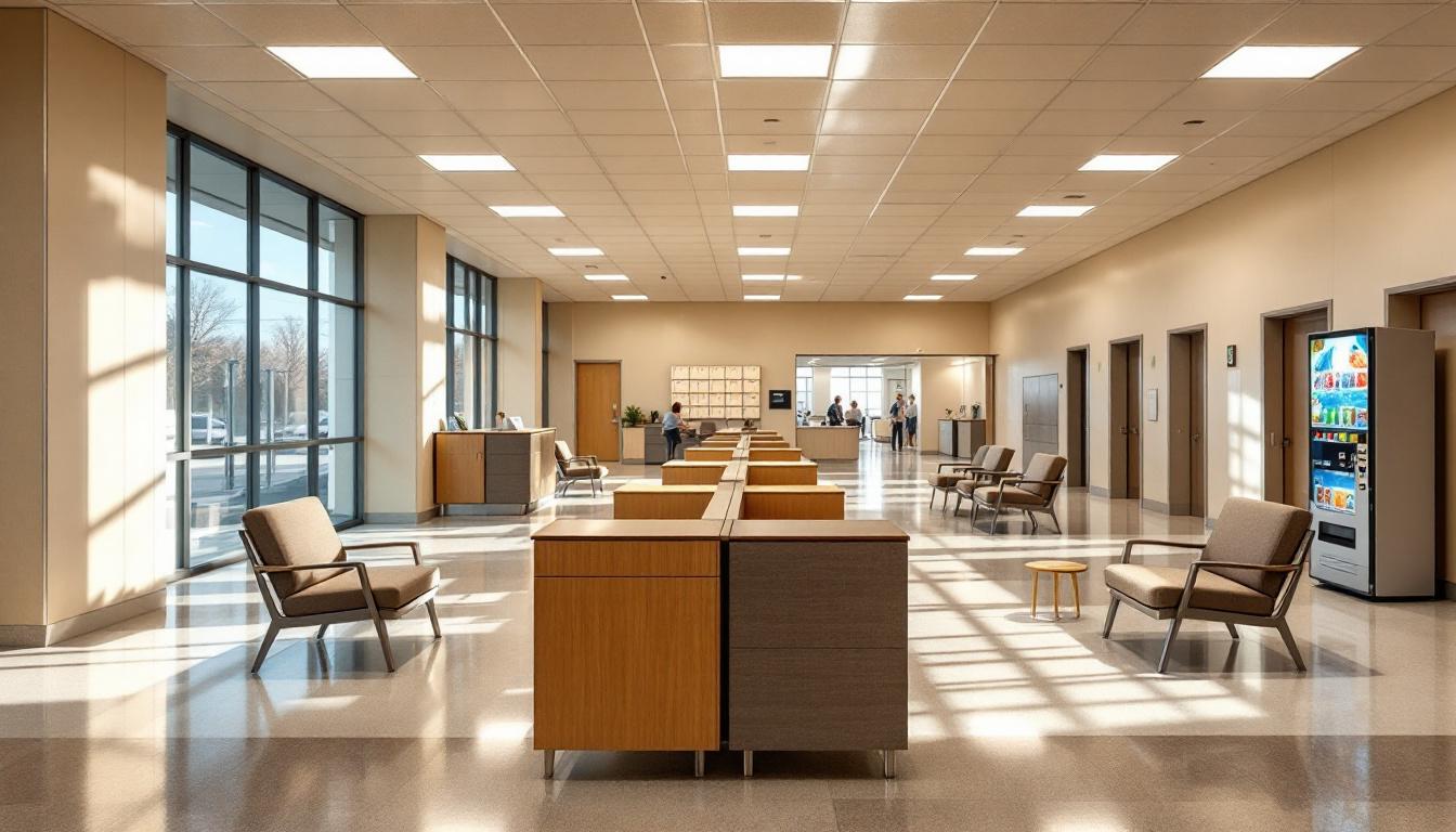 Visitation area at Clallam Bay Corrections Center
