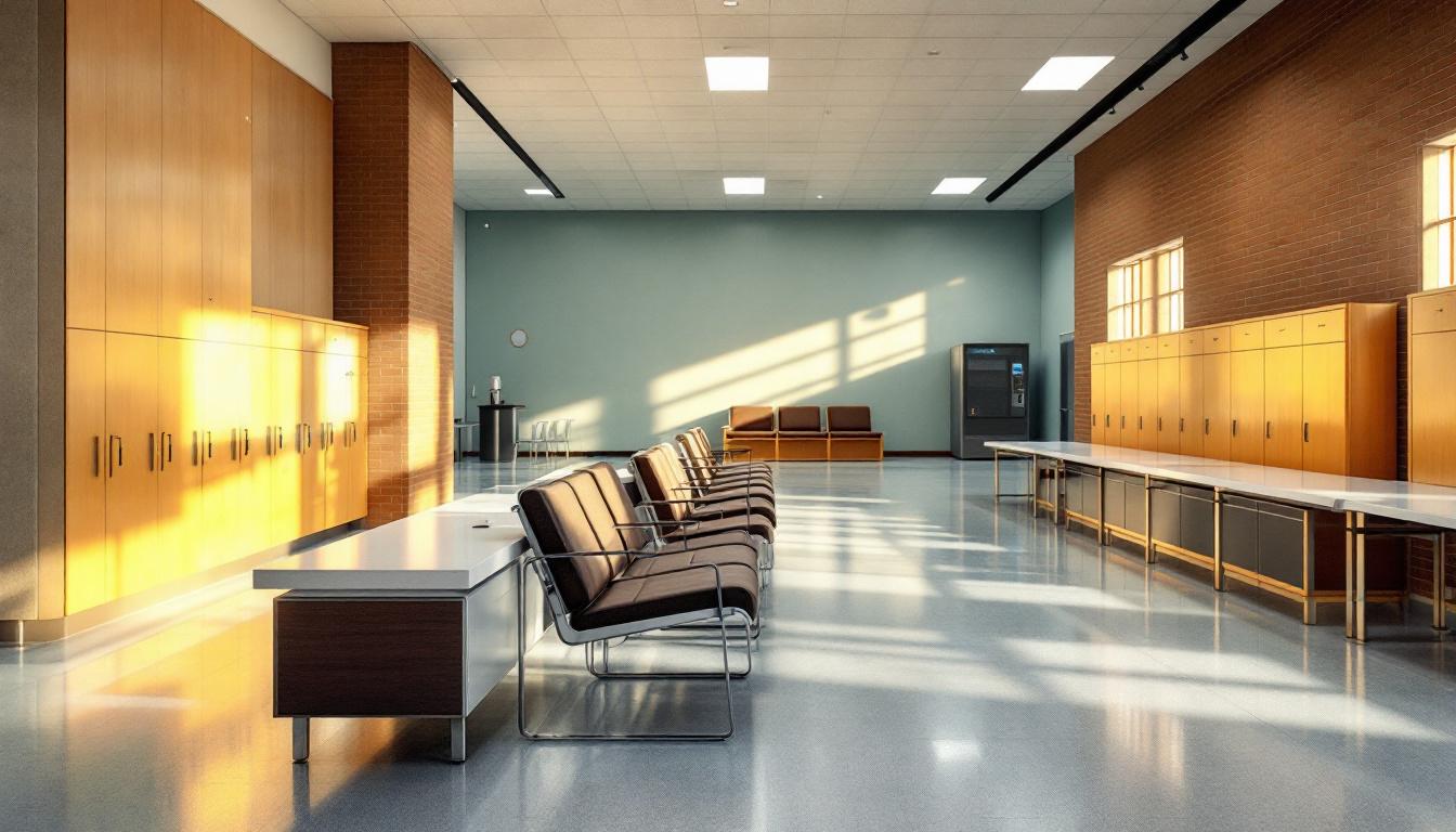 Visitation facilities and waiting area at Stafford Creek Corrections Center