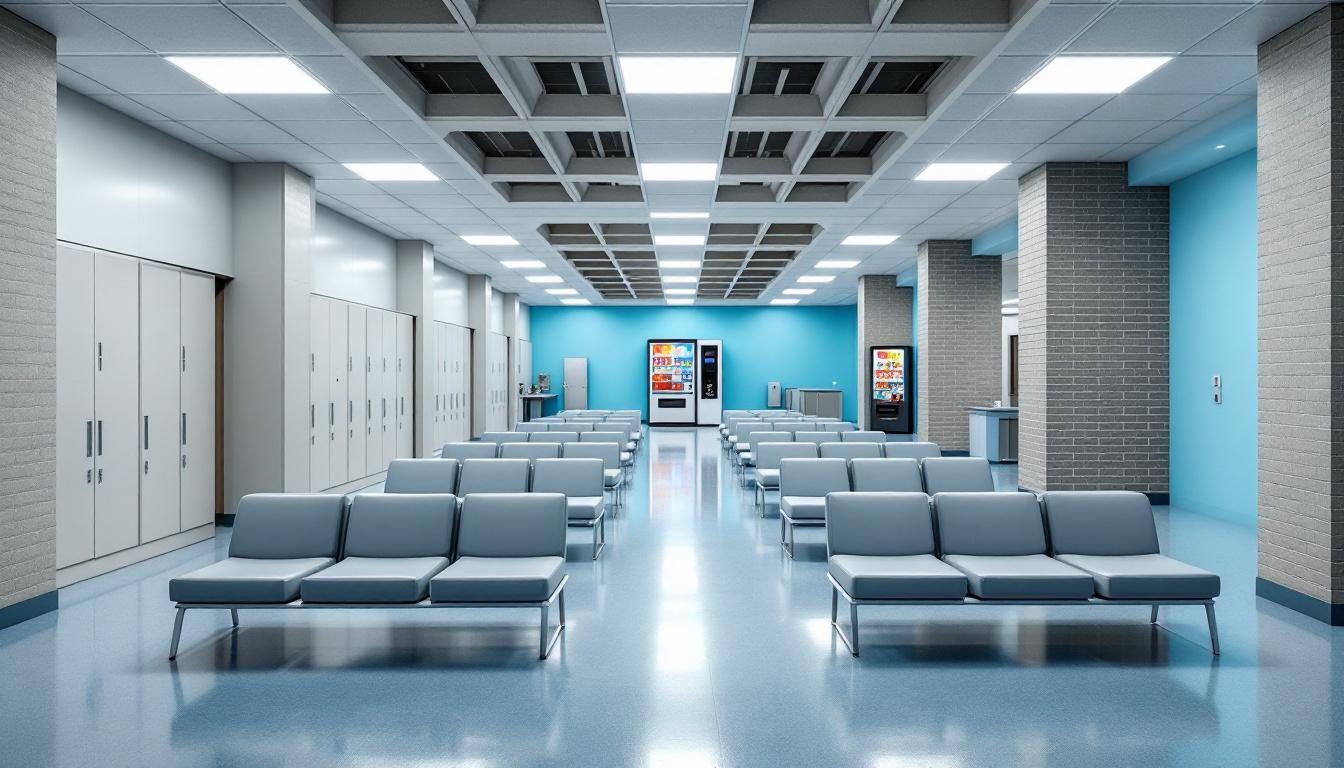 Visitation facilities and waiting area at Monroe Correctional Complex