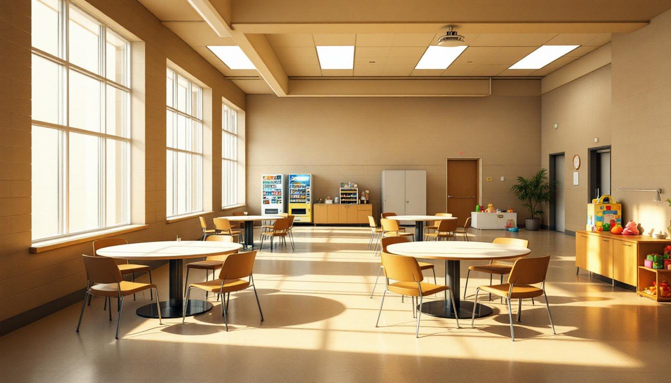 Visitation facilities and waiting area at Florence McClure Women's Correctional Center