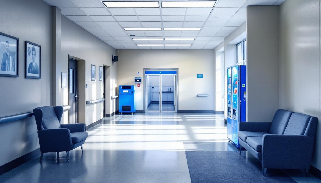 Visitation facilities and waiting area at Okanogan County Jail