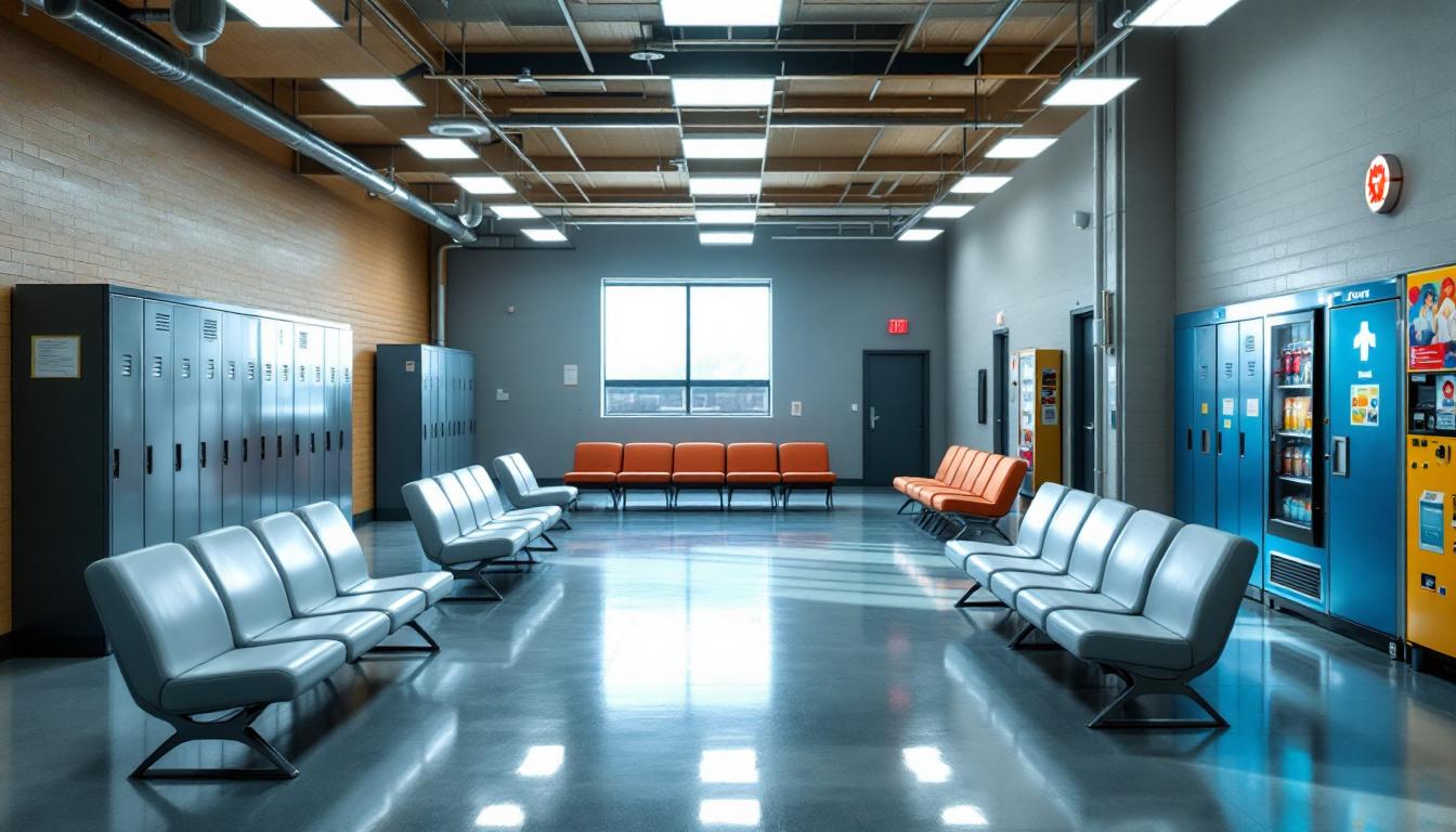 Visitation facilities and waiting area at Minnesota Correctional Facility-Oak Park Heights