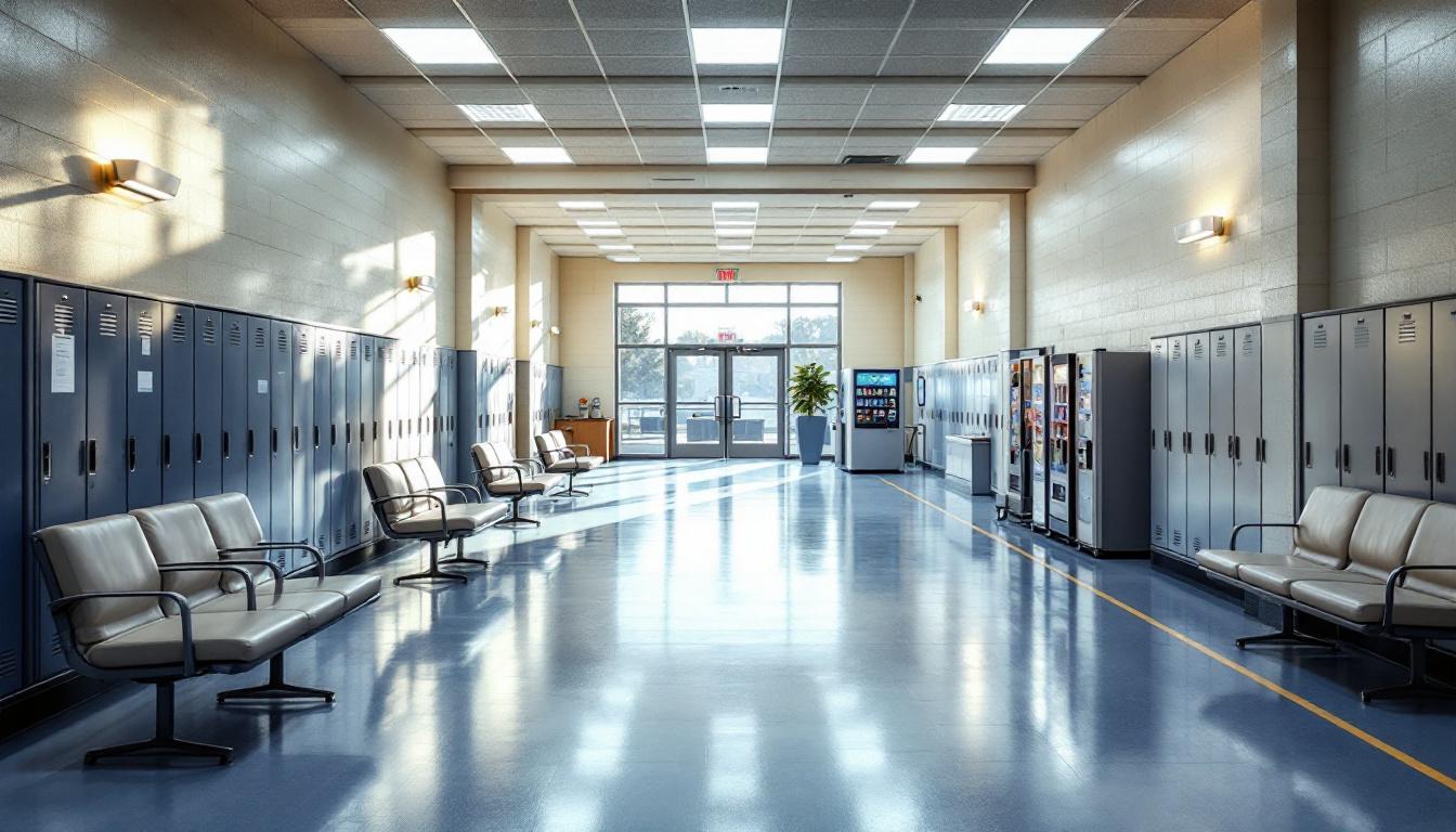 Visitation facilities and waiting area at Minnesota Correctional Facility - Lino Lakes