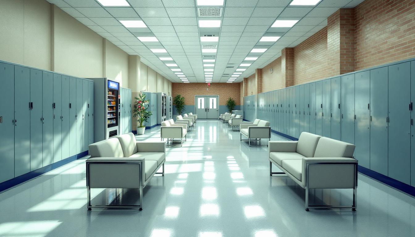 Visitation facilities and waiting area at Minnesota Correctional Facility-St. Cloud