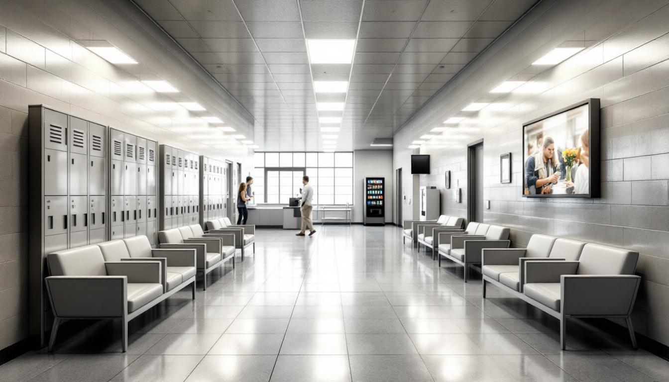 Visitation area at Federal Medical Center