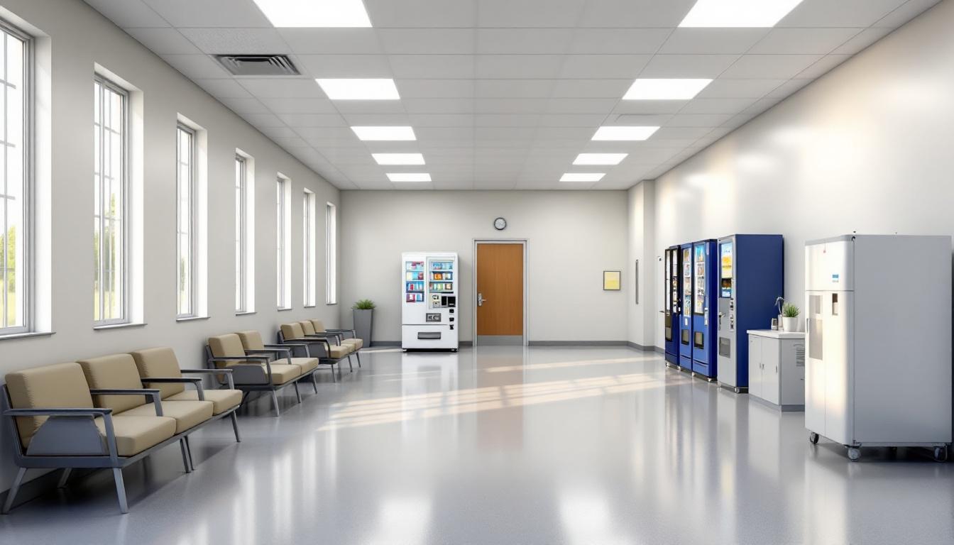 Visitation facilities and waiting area at Camp MCFP