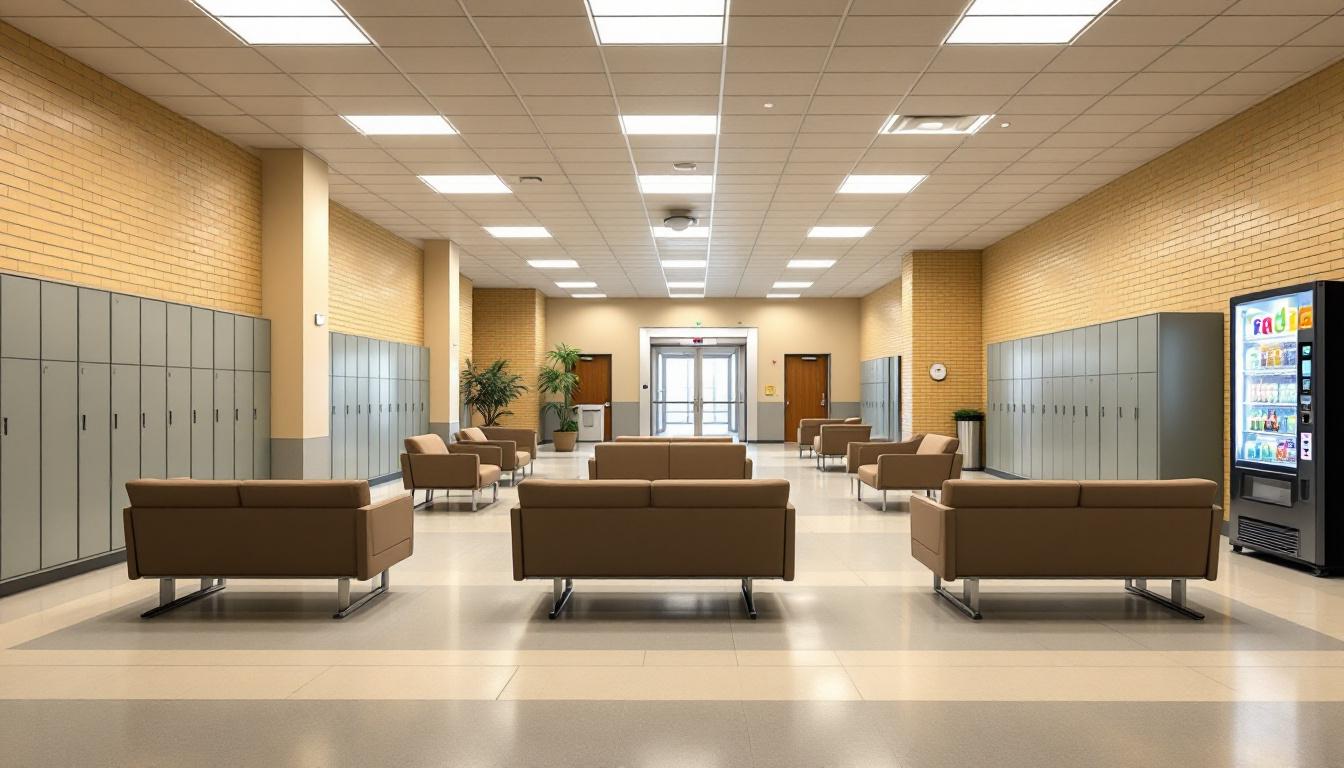 Visitation area at Hennepin County Public Safety Facility