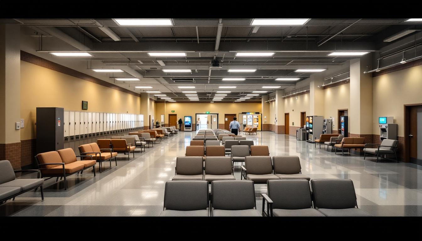 Visitation area at Anoka County Jail