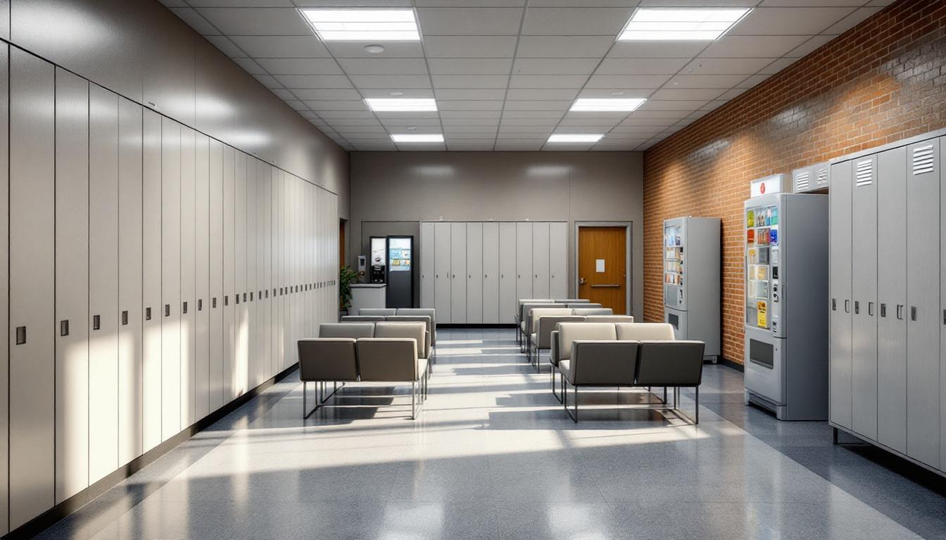 Visitation area at Winona County Corrections Department