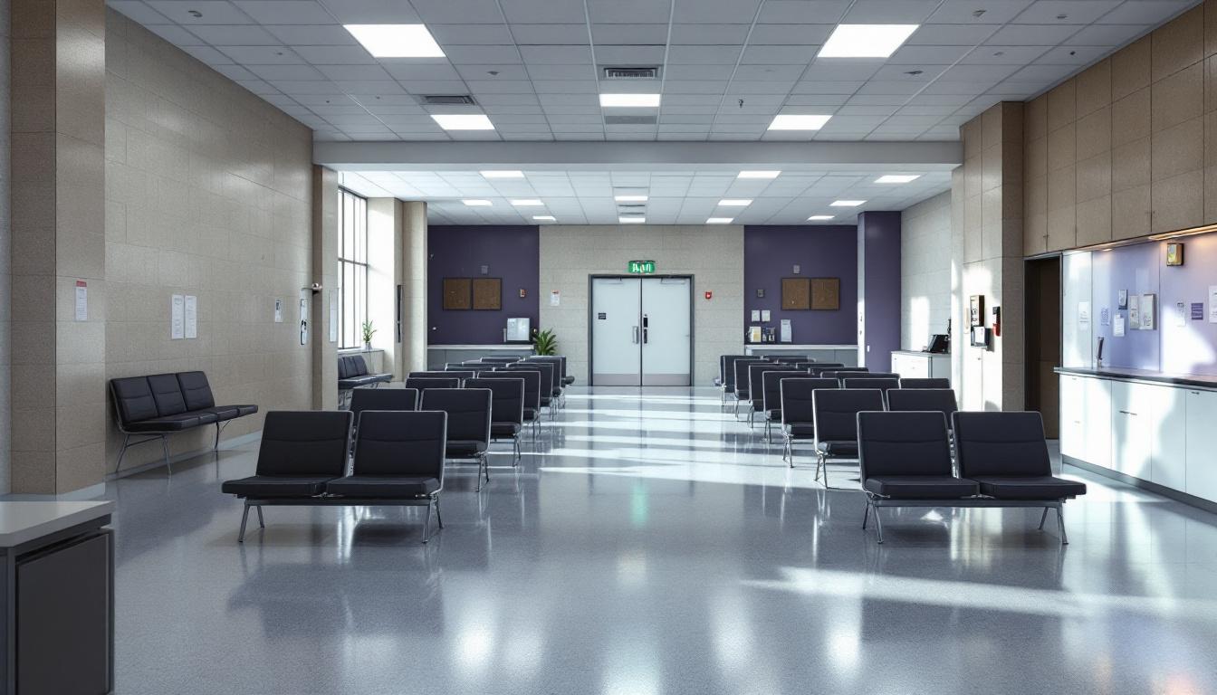 Visitation area at Mt Pleasant Correctional Facility