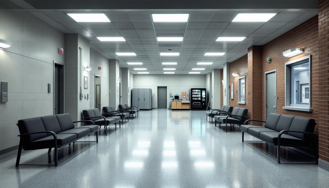 Visitation area at Clarinda Correctional Facility